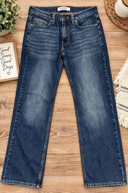 Signature by Levi Strauss Men’s W31 L30 Straight Leg Blue Jeans Medium Wash